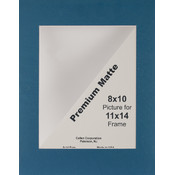 Photo Mat 11"X14" Dark Blue (Navy) White Core