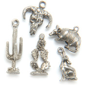 Metal Charm Mix 5/Pkg-Southwest Desert