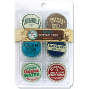 Vintage Standard Bottle Caps 1" 6/Pk-Collection #1