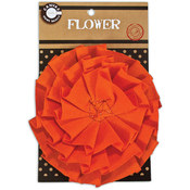 Canvas Flower-Orange