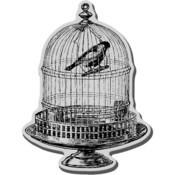 Stampendous Cling Rubber Stamp-Vintage Birdcage