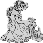 Stampendous Cling Rubber Stamp-Daffodil Girl