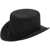 Stiffened Felt Top Hat 5-1/2"-Black