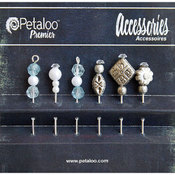 Beaded Hat Pins 6/Pkg-Aqua