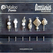 Beaded Hat Pins 6/Pkg-Black/White