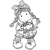 Sweet Crazy Love Cling Stamp-Pie Tilda