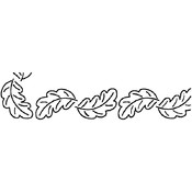 Quilt Stencils By Bobbie Smith-2" Leaf Border 4"X1