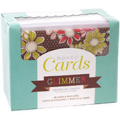 Box Of Patterned Cards With Envelopes-Glimmer