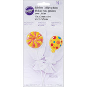 Drawstring Lollipop Bags 4.5"X5.5" 15/Pkg-Clear