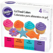 Gel Food Coloring Set 4/Pkg-Neon