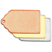 Stamping Blank Tag 7/8" 2/Pkg-Brass