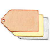 Stamping Blank Tag 7/8" 2/Pkg-Copper