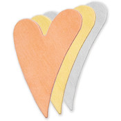 Stamping Blank Swirly Heart 1-1/4" 2/Pkg-Copper
