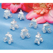 Charms 8/Pkg-Carriage/Silver