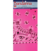Neon Bandannas 22"X22"-Pink Paisley