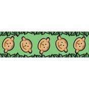 Cellotape 1-7/8"X25 Yards-Monkey Brown On Green