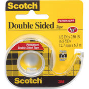 Scotch Permanent Double-Sided Tape -.5"x250"