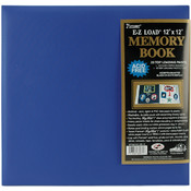 Pastel Leatherette Postbound Album 12"X12"-Sea Blu