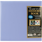 Pastel Leatherette Postbound Album 12"X12"-Lavende