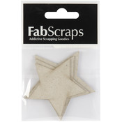 Die-Cut Grey Chipboard Embellishments-Stars
