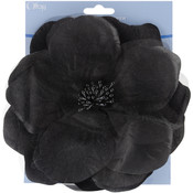 Sheer Flower 6"-Black
