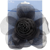 Sheer Flower 5"-Black