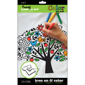 Color My Own Iron-On Art-Tree