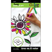 Color My Own Iron-On Art-Sunflower