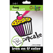 Color My Own Iron-On Art-Cupcake