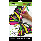 Color My Own Iron-On Art-Butterfly/Dragonfly