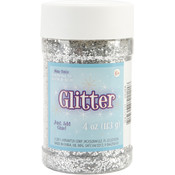 Glitter Shaker 4 Ounces-Silver