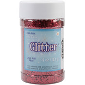 Glitter Shaker 4 Ounces-Red