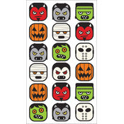 Sticko Halloween Stickers-Halloween Heads