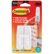 Command Strip Hooks-2 Hooks &amp; 4 Strips