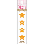 Button Market Buttons-Orange Stars