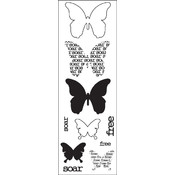Clear Photopolymer Stamps-Soar Butterflies