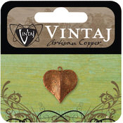 Vintaj Metal Accent-Classic Nouveau Leaf 17x16mm