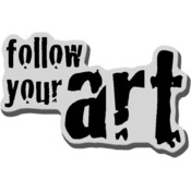 Stampendous Cling Rubber Stamp-Follow Art