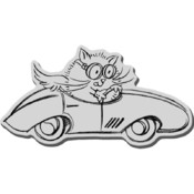 Stampendous Cling Rubber Stamp-Race Car Fluffles
