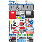 Making The Grade Dimensional Stickers-Freshman