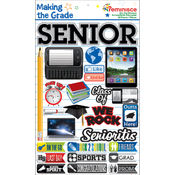 Making The Grade Dimensional Stickers-Senior