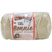 Bonnie Macrame Craft Cord 6mm 100 Yards-Pearl (Bei