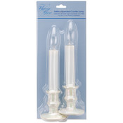 Battery Candle Lamps 8.5" 2/Pkg-White