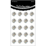 Wedding Adhesive Rhinestones-Clear With Silver