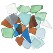 Genuine Glass Marbles 1 Pound-Rainbow
