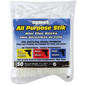 All Purpose Stik Mini Glue Sticks-.28"X4" 50/Pkg