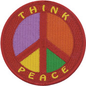 Tees & Novelties Patches For Everyone Iron-On Appliques-Think Peace Wholesale Bulk