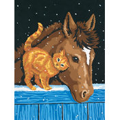 Learn To Paint! Paint By Number Kit 9"X12"-Pony An