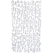Cheeky Shimmer Stickers 219/Pkg-Silver Alpha