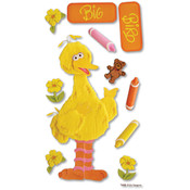 Sesame Street Dimensional Sticker-Big Bird